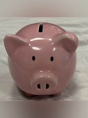 Pink Ceramic Piggy Bank
